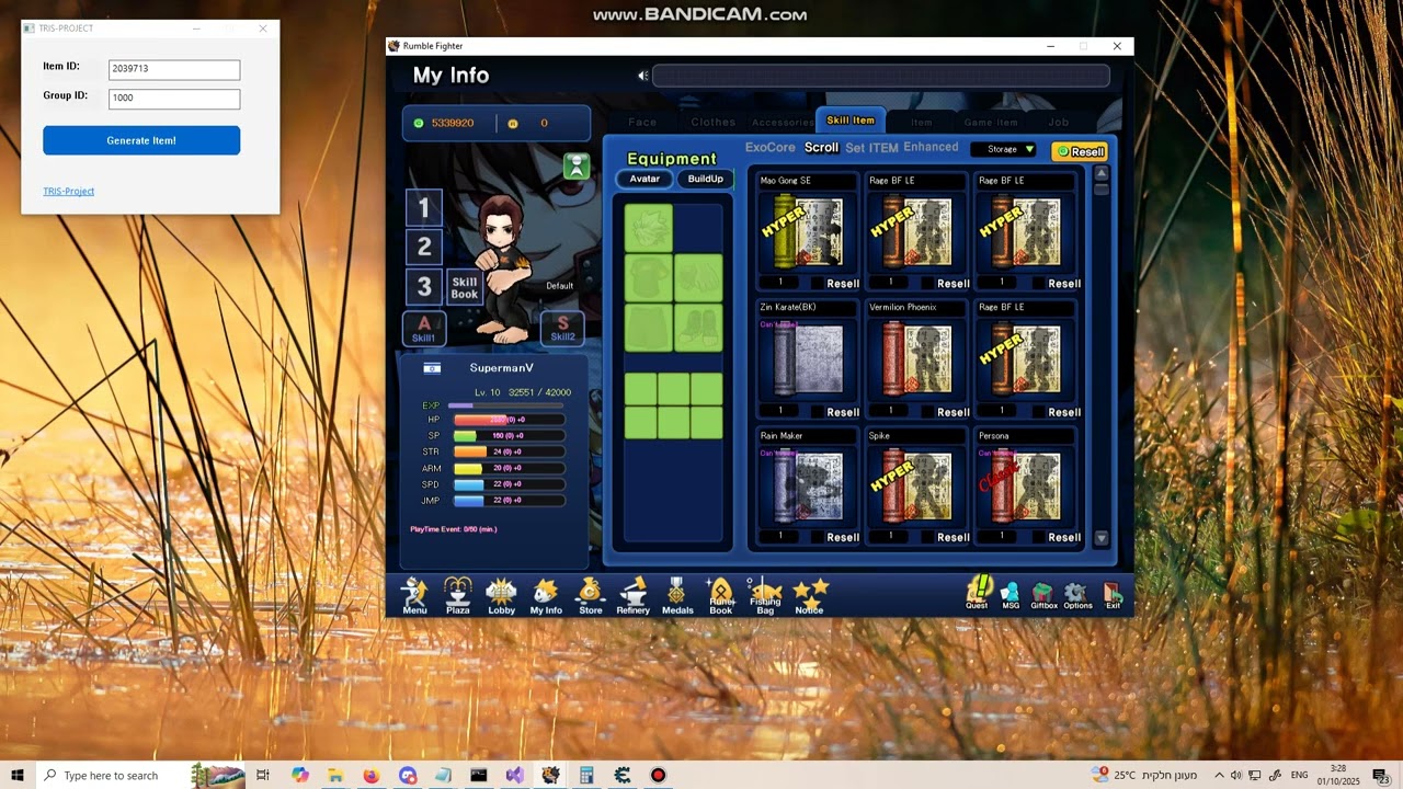 TRIS-PROJECT - Item Generator V3
