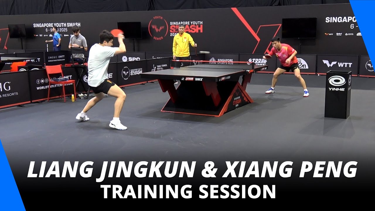 Liang Jingkun & Xiang Peng Training | Singapore Smash 2025