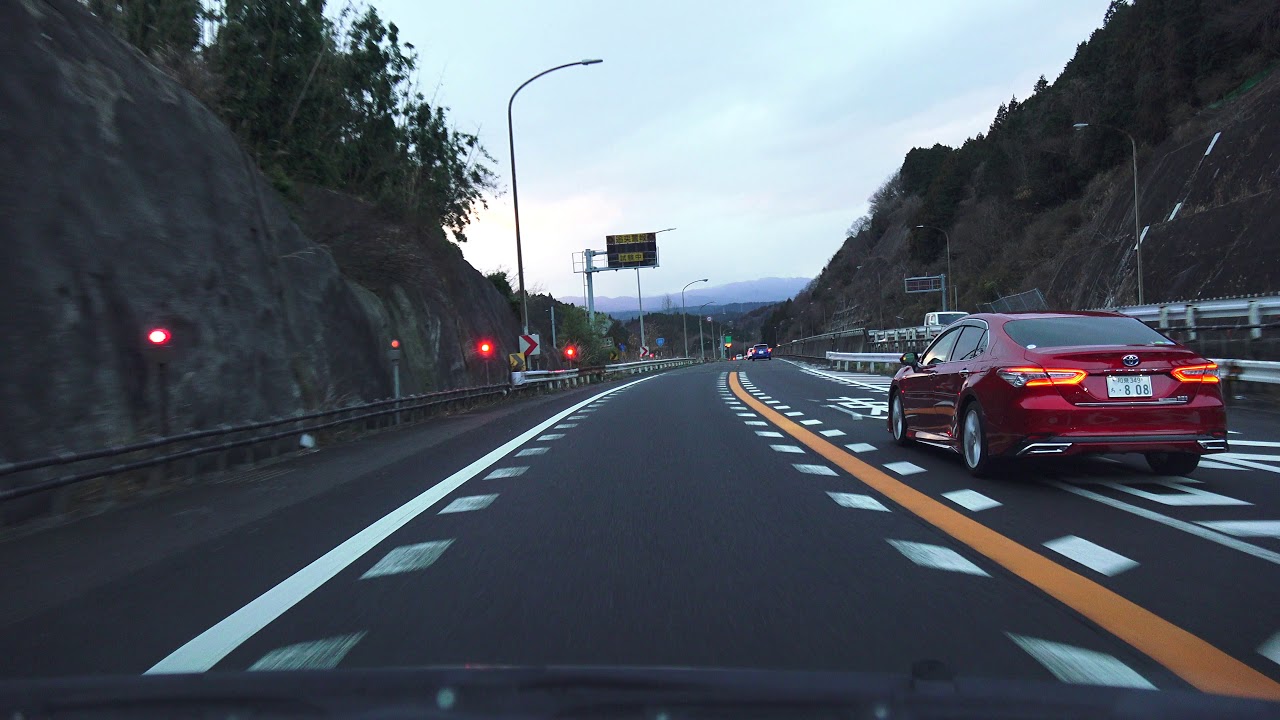 4K　名阪国道　下り　全線・等速　亀山IC→天理IC　2019年1月撮影版