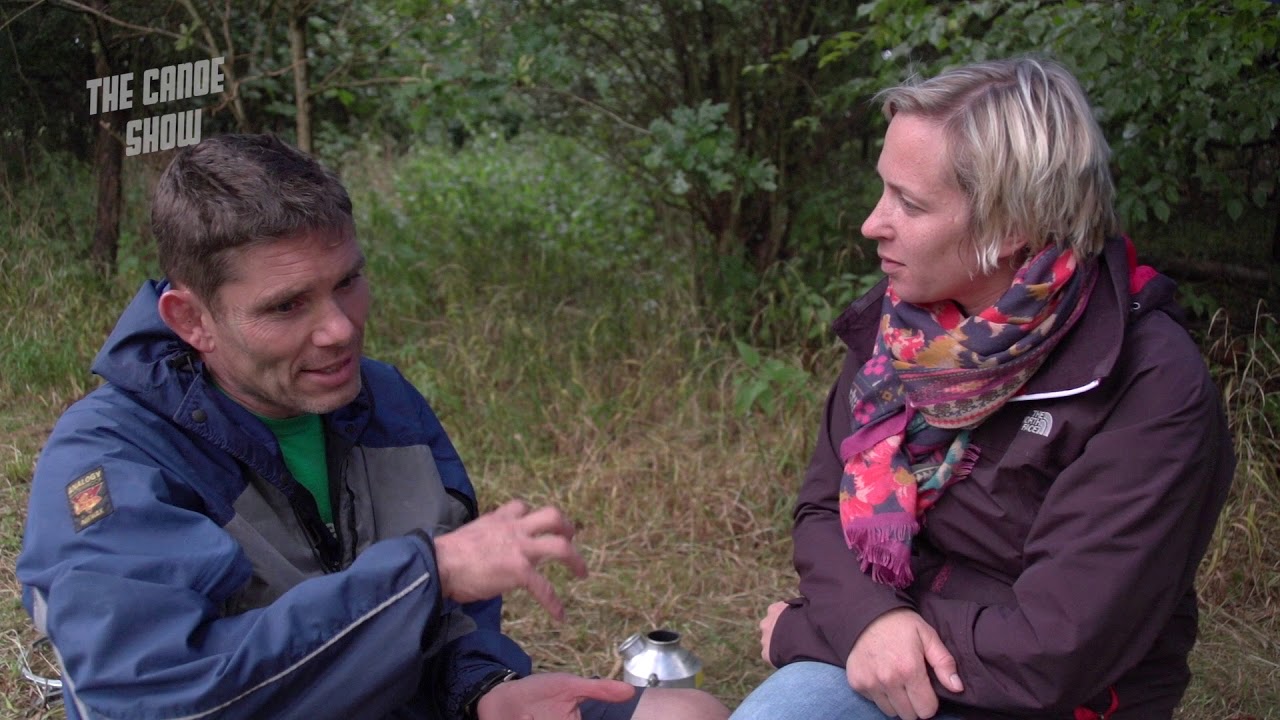 Canoe Trail team up with the Canoe Show's Helen Reeves to record a piece on Canoe Camping