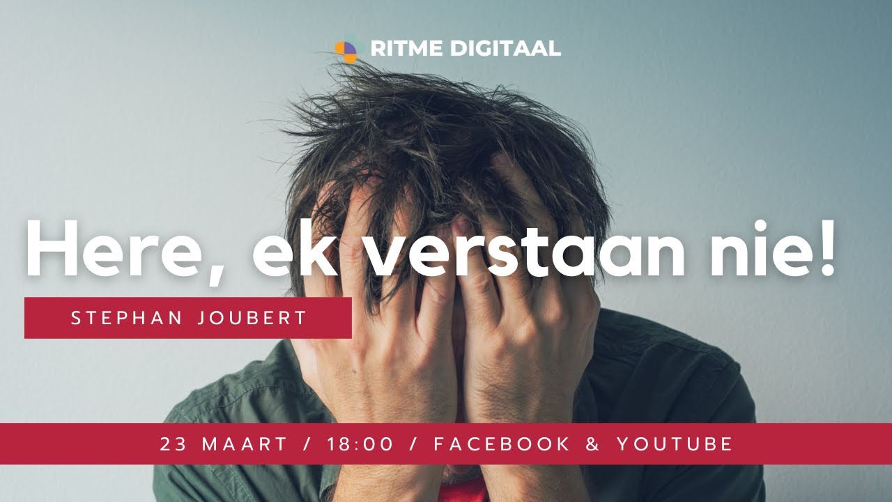 RITME Digitaal | Here, ek verstaan nie!