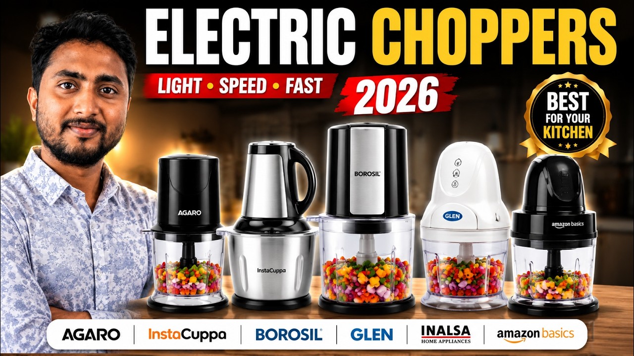 Best Chopper for Kitchen 2026 | Electric Chopper in India Under 1000 | Manual Chopper vs Electric