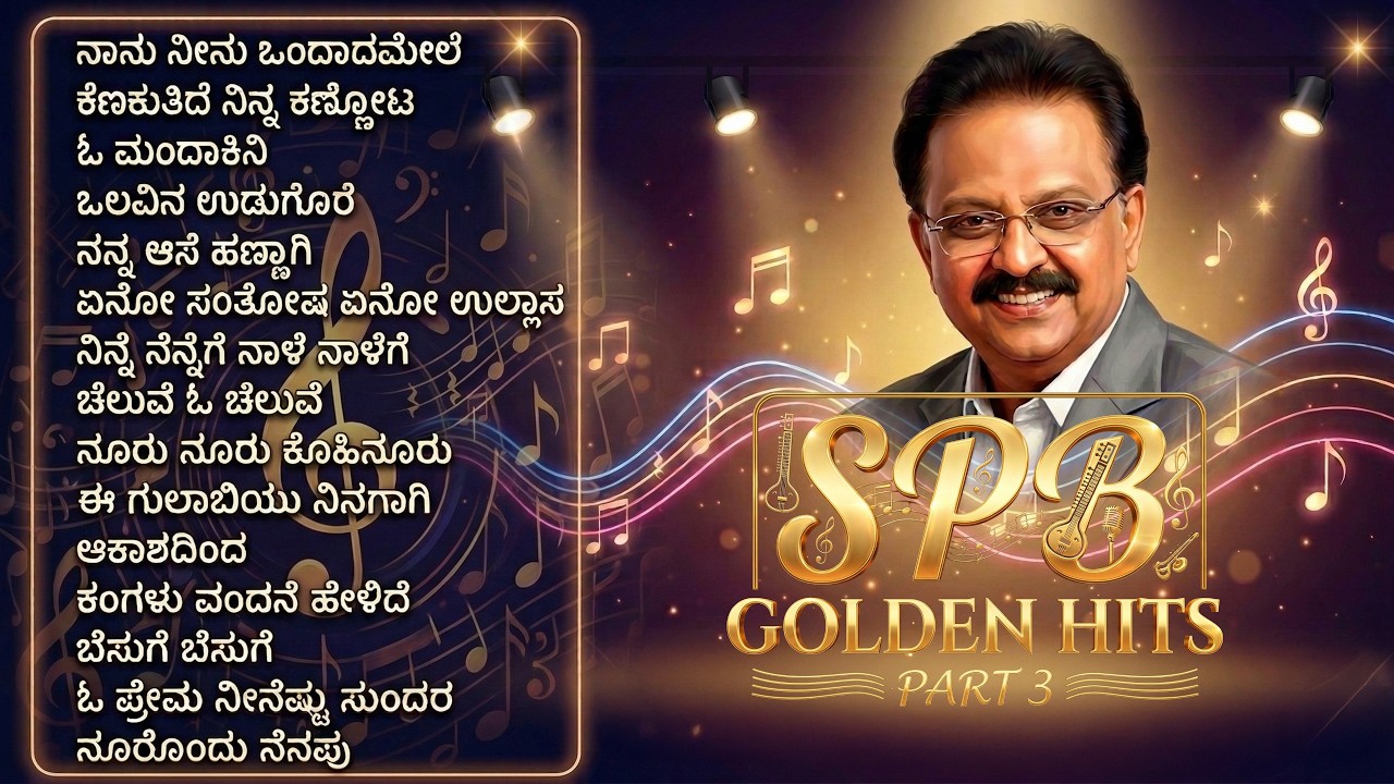 SPB Golden Hits Part 3 | Kannada Remix Songs | Kannada Retro Waves | ಎಸ್ ಪಿ ಬಾಲಸುಬ್ರಹ್ಮಣ್ಯಂ ಹಿಟ್ಸ್ |