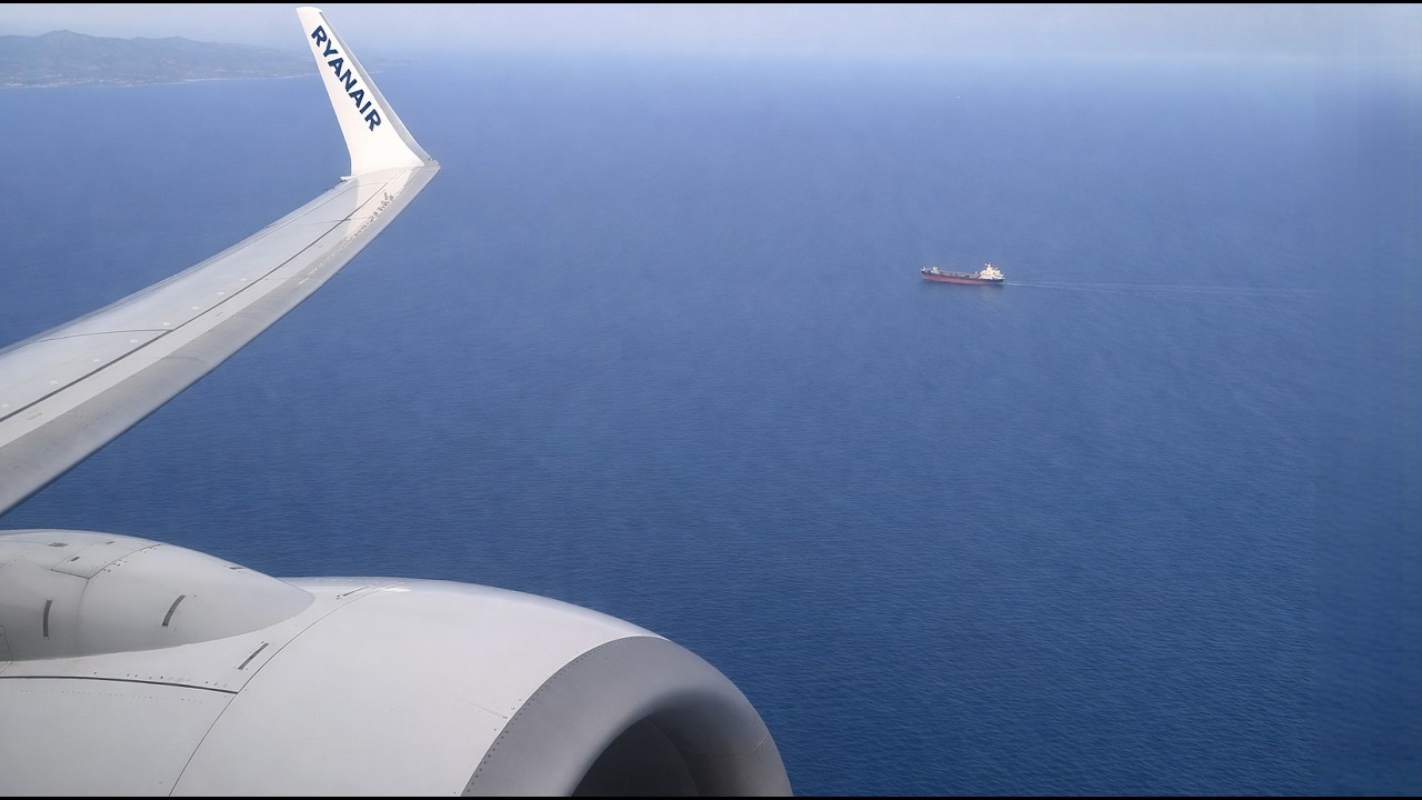 Flight View Ryanair Boeing 737-800 Takeoff at Cagliari Airport | Departure to Nuremberg CAG-NUE | 4K