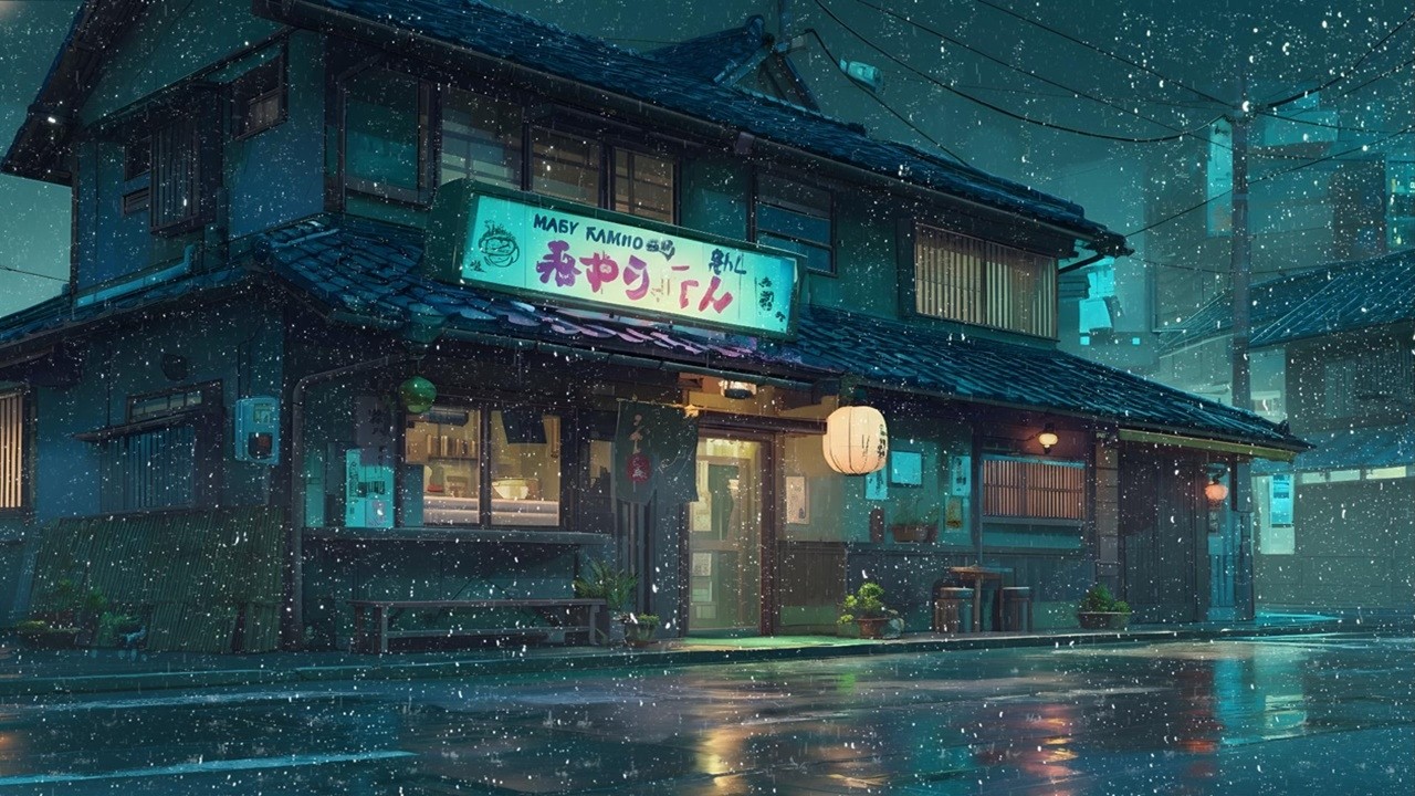 Late Night Tokyo Rain ☔ Chill Lofi Beats to Study & Relax