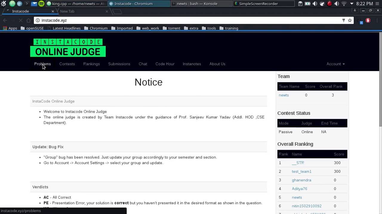 How to use Instacode Online Judge