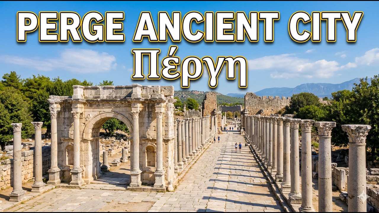 Древний город Перге (Perge) 2023 🏛️ - Театр Перге 🎭 - Руины Перге (Πέργη) в Анталии, Турция 🌟