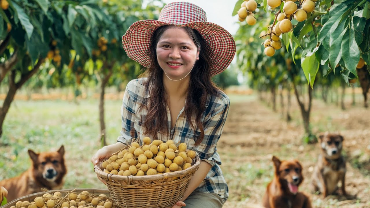 Harvesting Super Fruitful Longan for Market Sale &ndash; Farm to Table | Rural Woman&rsquo;s Life