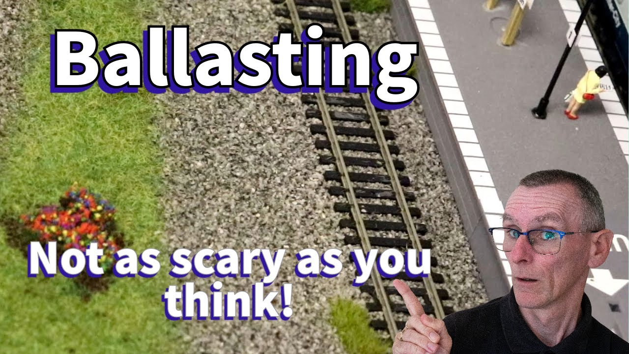 How to Ballast a model railway track easily