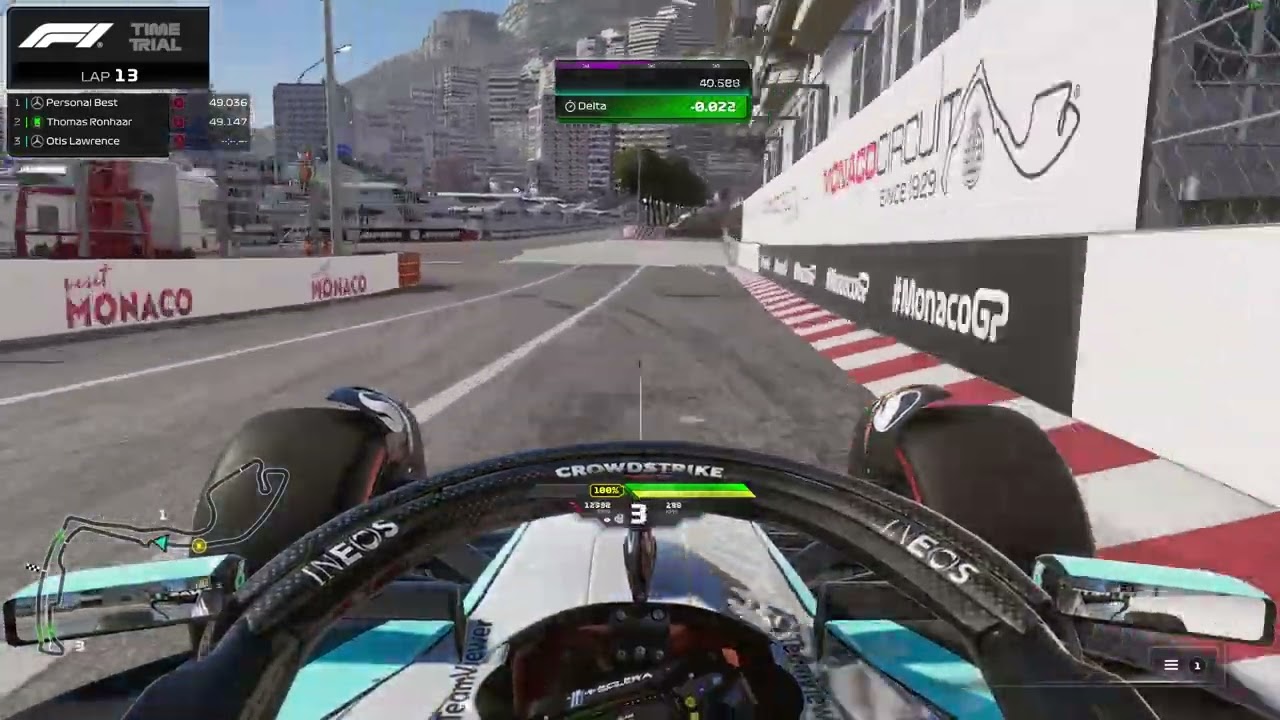 F1 24 &mdash; мировой рекорд Монако 1:06.125 &mdash; Отис Лоуренс из ELITE45