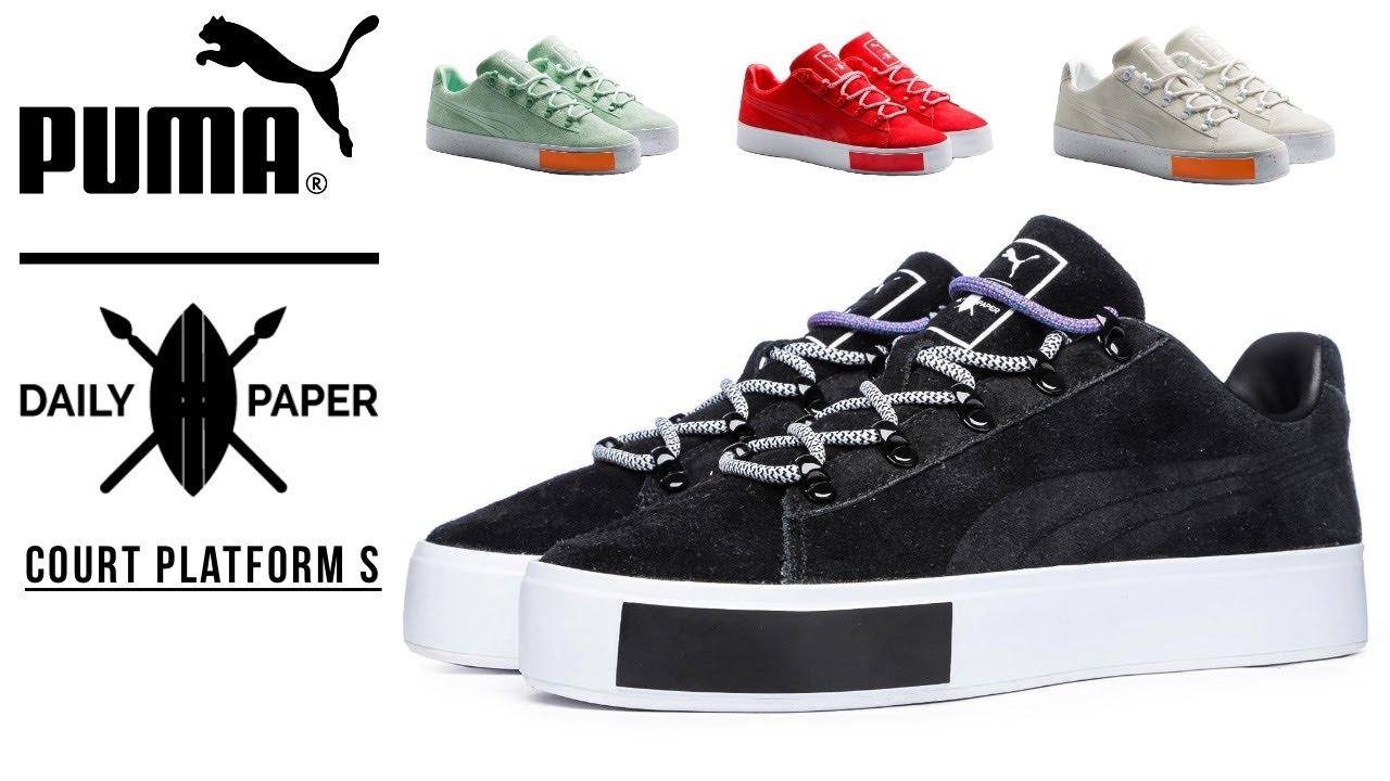 Кроссовки Puma x Daily Paper Court Platform S &ndash; Анбоксинг и обзор