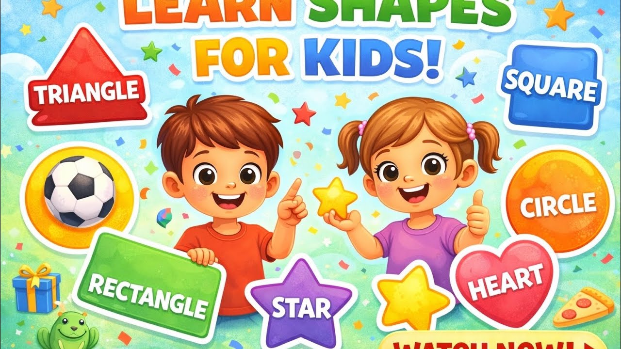 Shapes | Math for Senior KG Students | Easy Learning👆