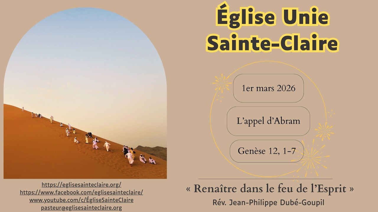 Prédication du 1er mars 2026 - Renaître dans le feu de l'Esprit