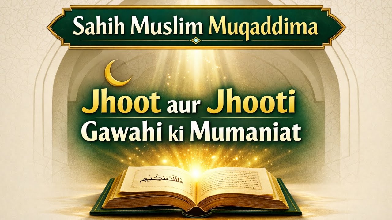 Sahih Muslim ka Muqaddima | Jhoot, Riwayat aur Jhooti Gawahi | Ilm-e-Hadith Explained
