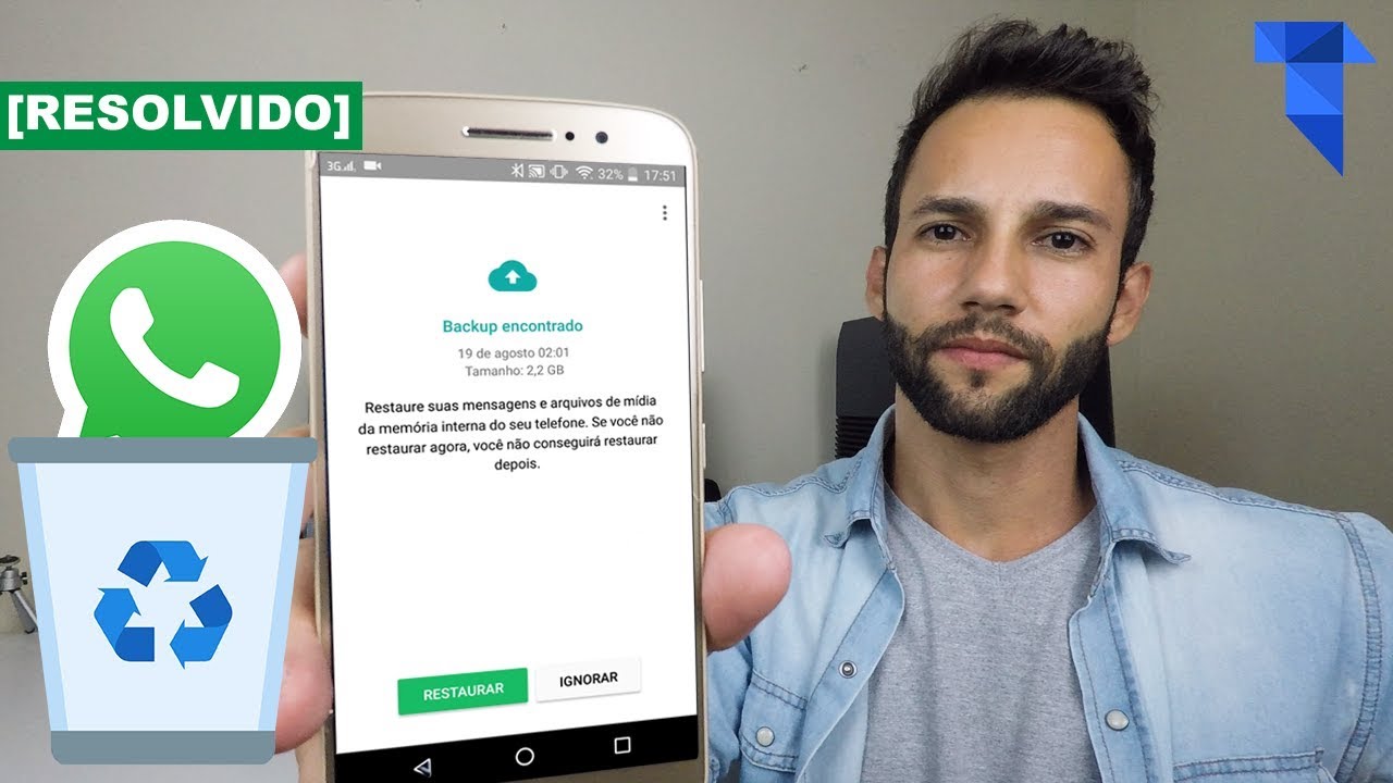 COMO RECUPERAR CONVERSAS APAGADAS DO WHATSAPP
