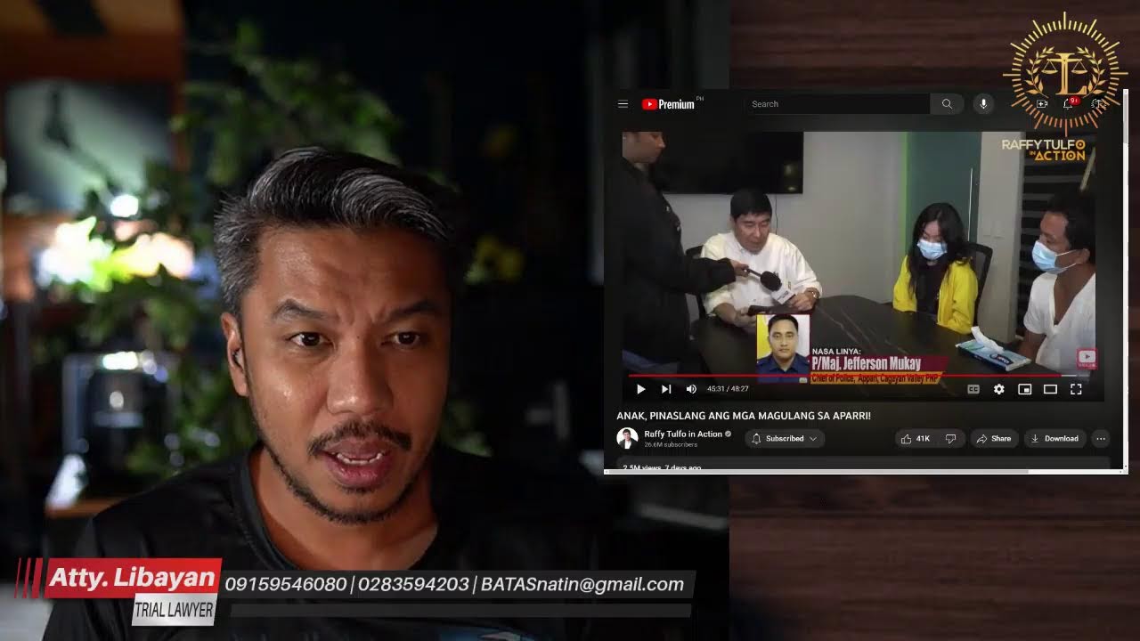 PINIPILIT NI RAFFY TULFO NA GUMAWA NG MALI ANG MGA PULIS- CUSTODIAL INVESTIGATION