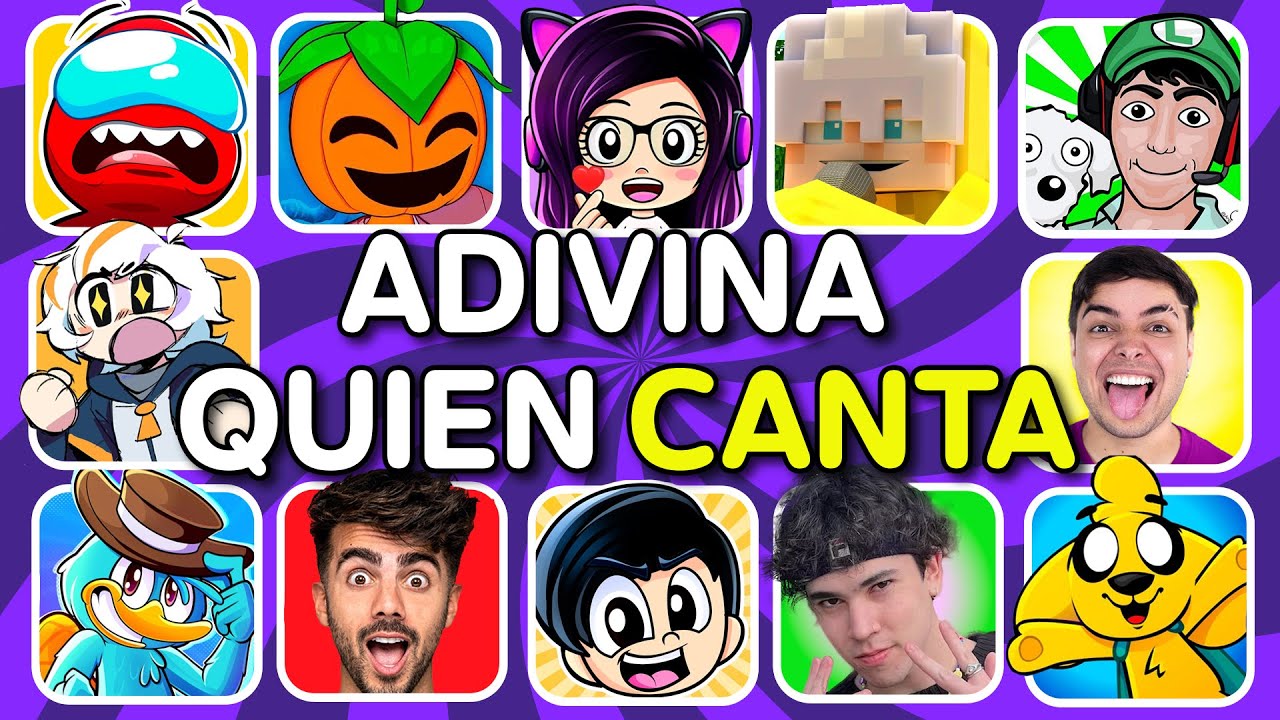 ¡Adivina El YOUTUBER Por La CANCIÓN!😀🎶Los Del Pueblo❤️KarimJuega😃Kori💜Jardred🥰Adivina Quién Canta🎶