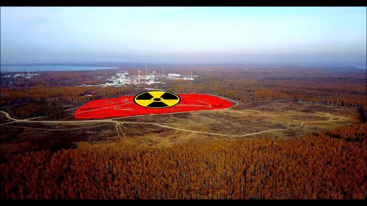 радиоактивное озеро КАРАЧАЙ с высоты.Южный Урал .дрон DJI Mavic Pro