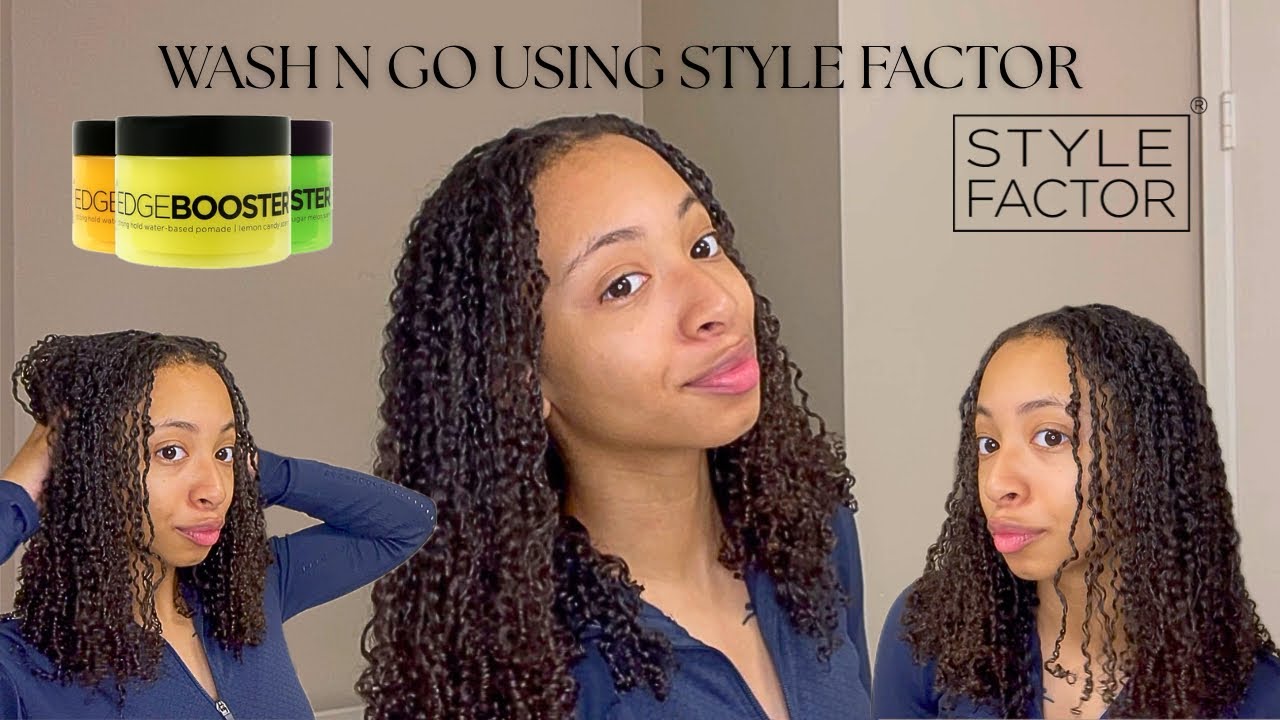 WASH N GO | I Tried Style Factors Edge Booster Strong Hold Gel…… Its been years!!