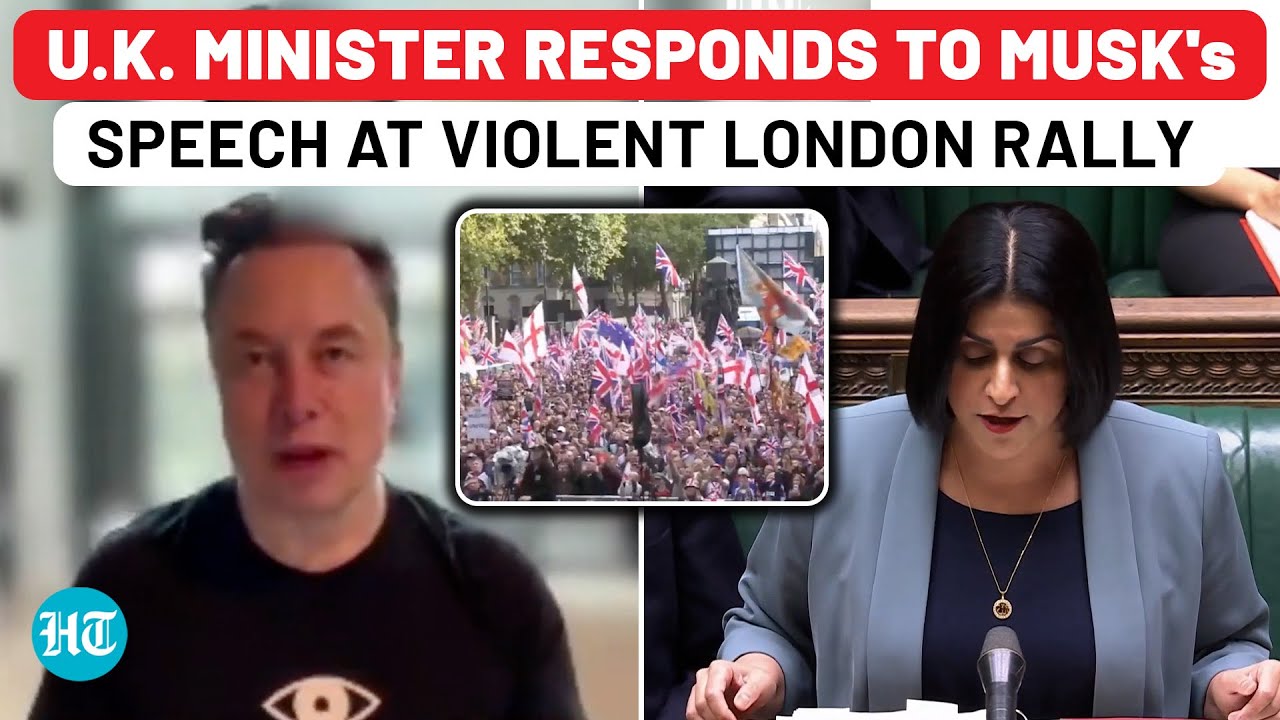 UK Minister Reacts In Parliament To Elon Musk's Speech At Violent London Protest For 'Changing Govt'