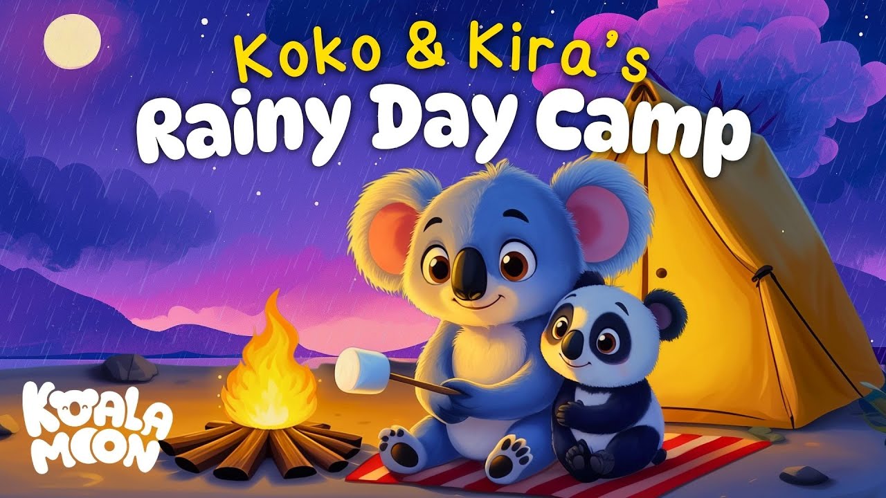 Koko & Kira's Rainy Day Camp 🌧️🌙 Bedtime Stories and Sleep Meditations for Kids | Koala Moon