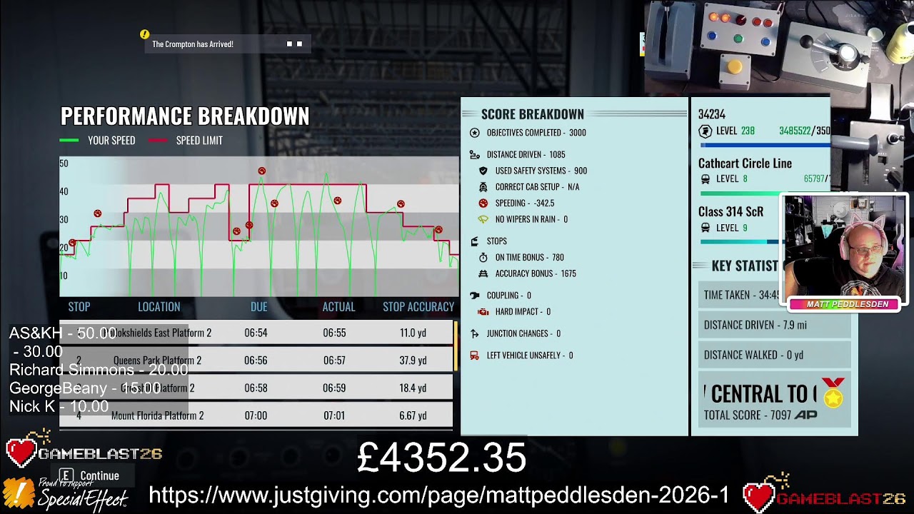 Matt Peddlesden's GameBlast26 Marathon Weekend; Raising Funds for SpecialEffect