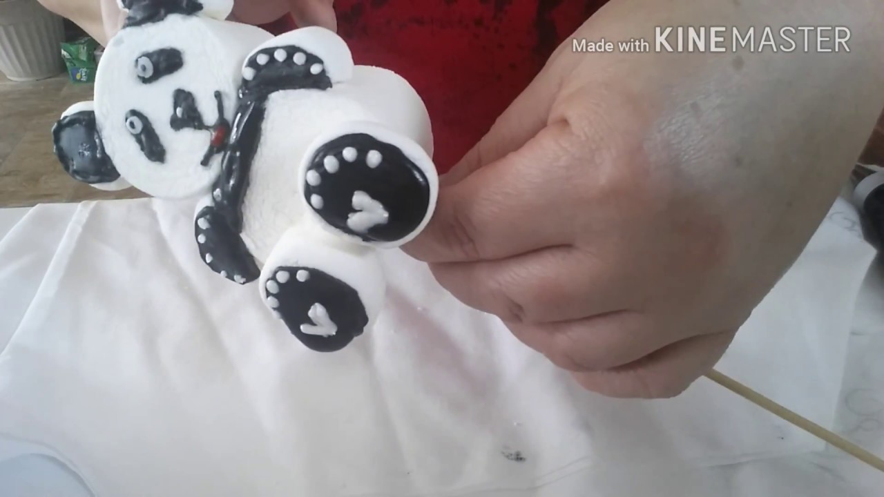 Paleta de bombon Osito panda Paso a paso/para negocio
