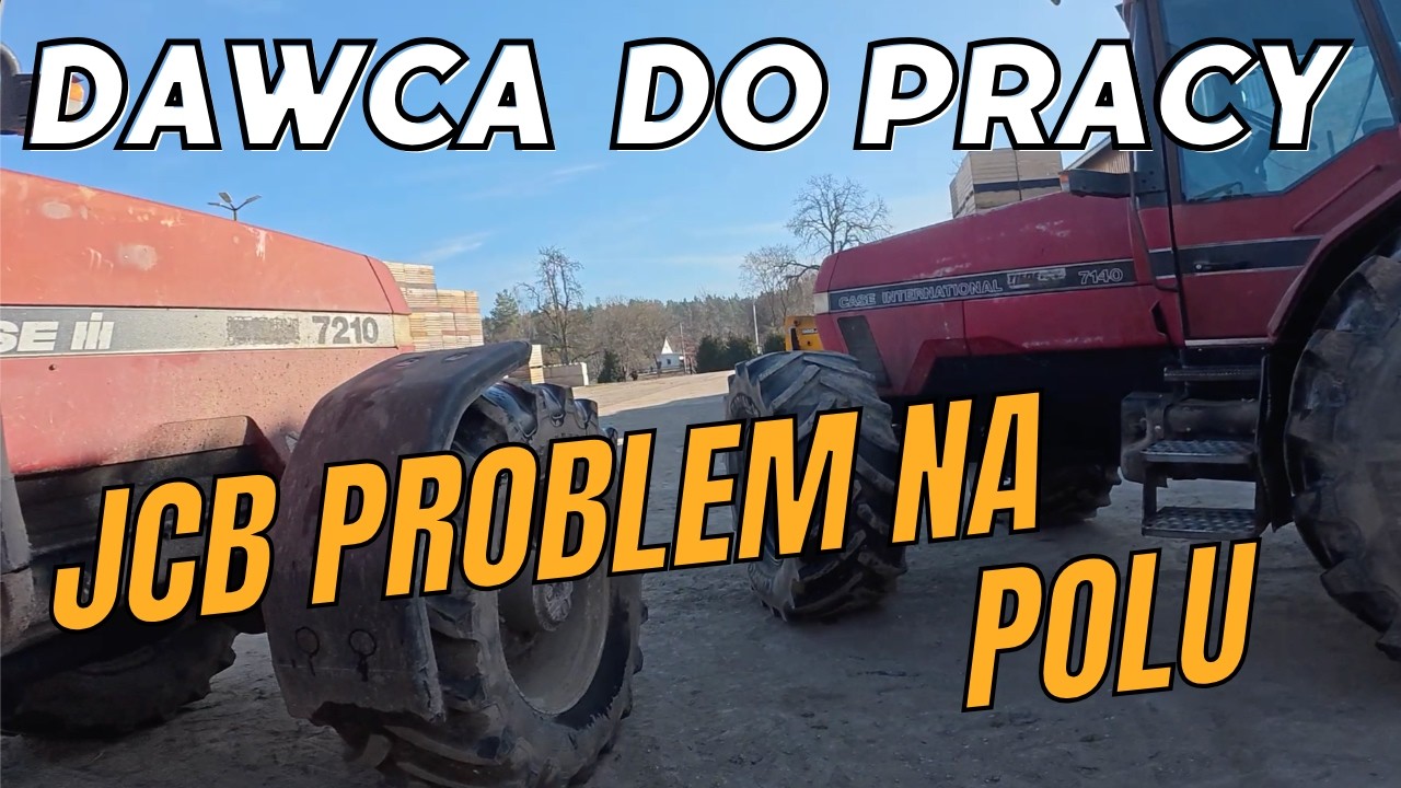 Całą noc pr&oacute;bujemy uruchomić ładowarkę na polu.