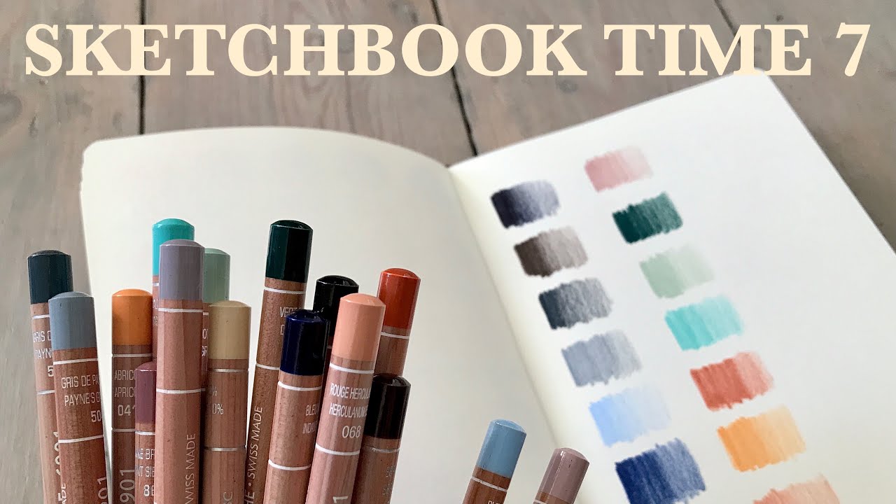 SKETCHBOOK TIME 7 ✷ My Top 16 Caran d'Ache Luminance Pencils ✷ Curating a Starter Colour Palette