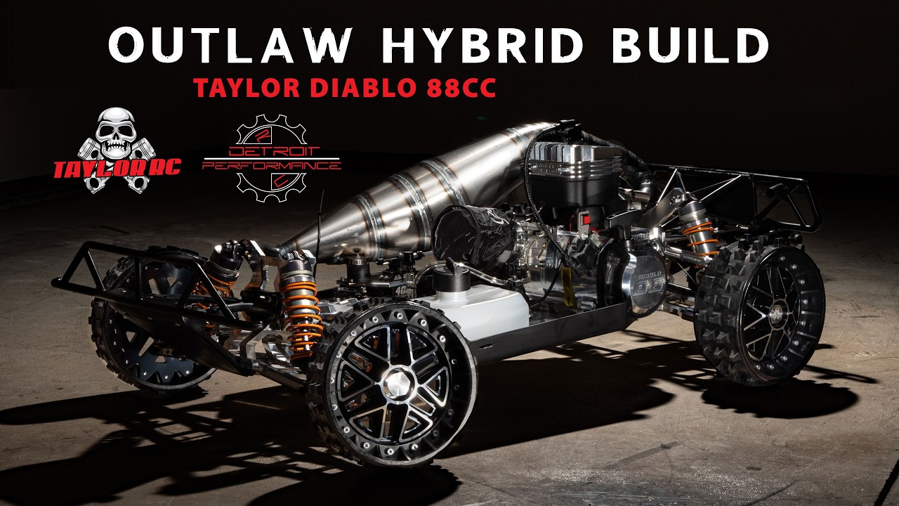 Detroit Performance RC - 1/5 Scale OUTLAW HYBRID BUILD with Taylor DIABLO 88CC Engine
