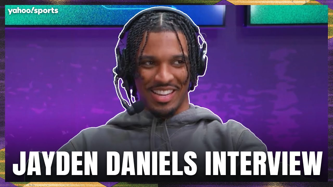 Jayden Daniels talks Terry McLaurin connection & 'Welcome to the NFL'  moment | Super Bowl LIX