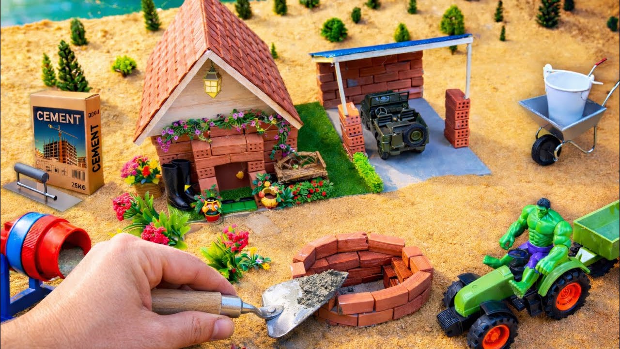 Huge Rolling Rock Destroys Everything! Building Ultimate Pool House | Ultimate DIY Project