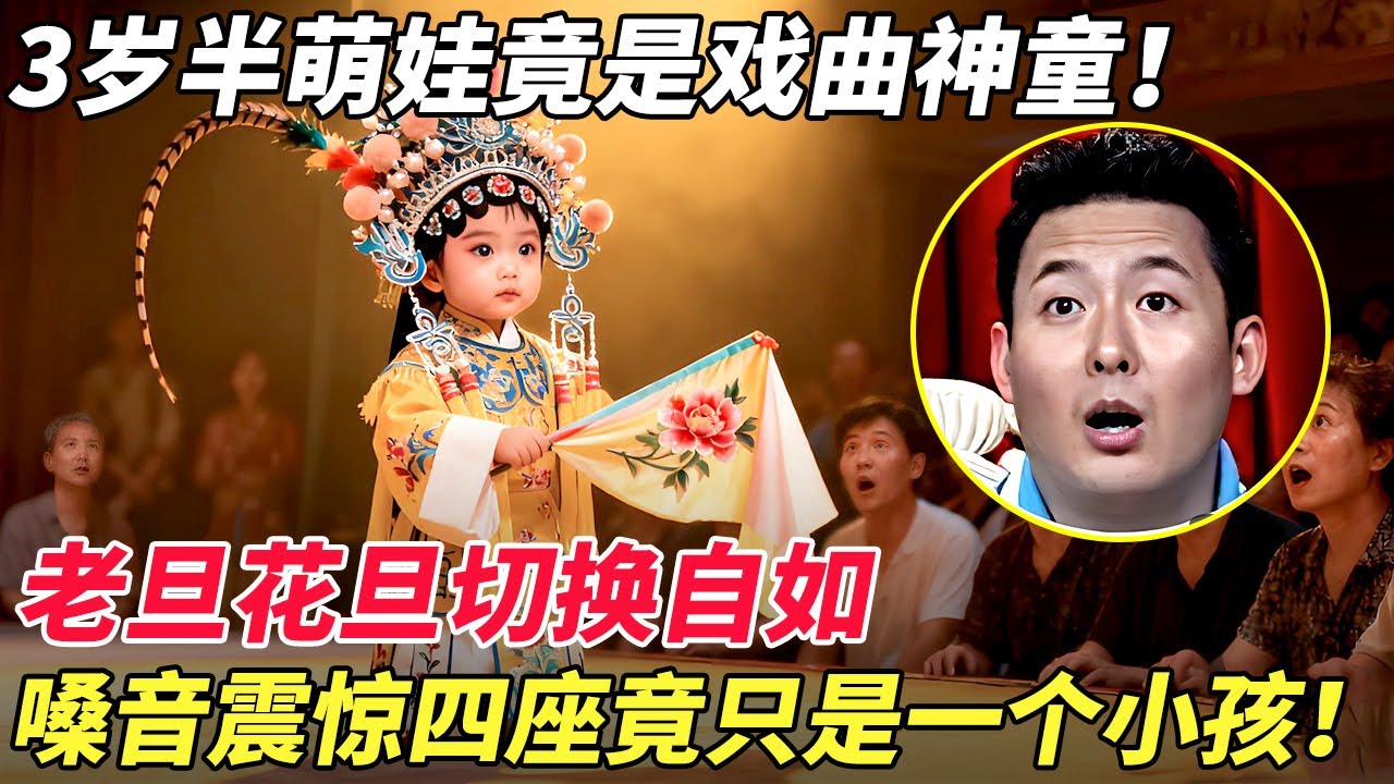 3岁半萌娃竟是戏曲神童！老旦花旦切换自如，嗓音震惊四座竟只是一个小孩！ 【家有大明星】