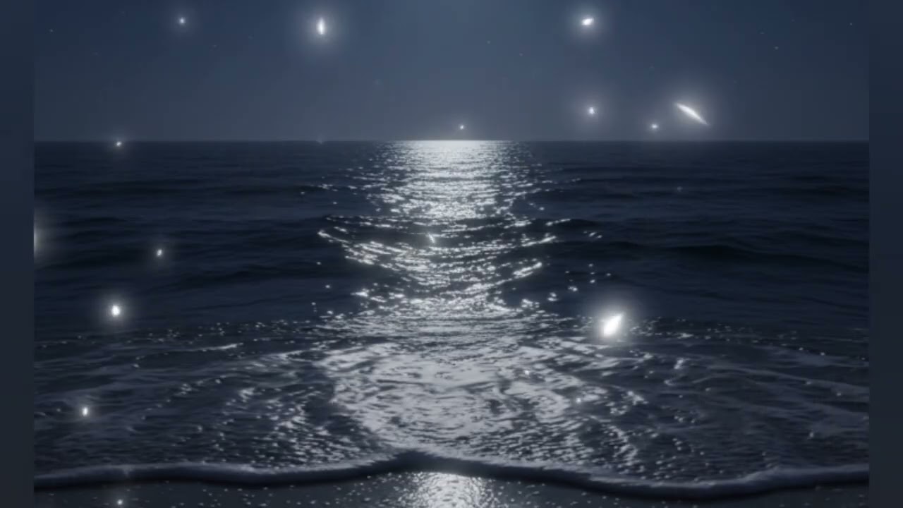 Deep Sleep Music 🌌 Calm Night Ambience for Stress Relief (1H) #SleepMusic#RelaxingMusic#CalmWater