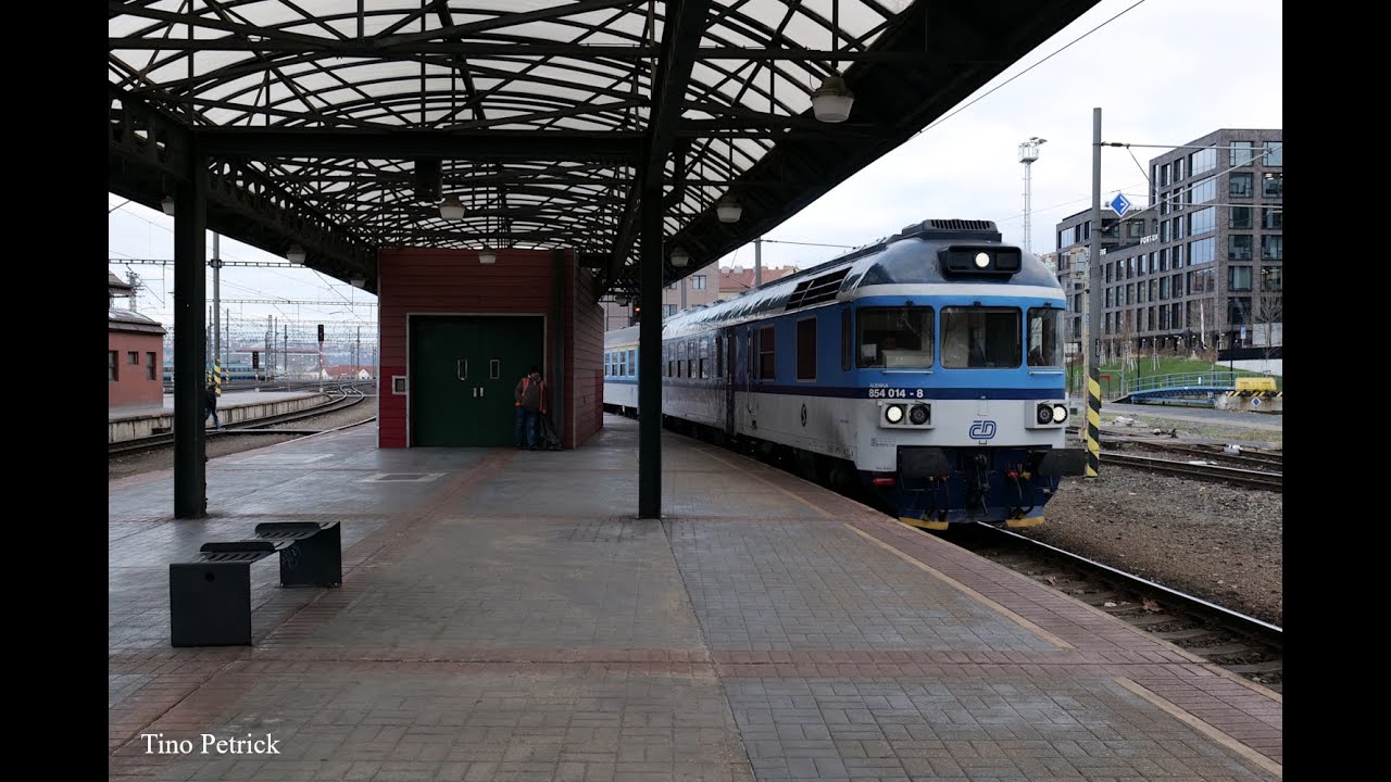 Mit der Hydra 854 014 von Praha nach Boleslav am 03.01.2025