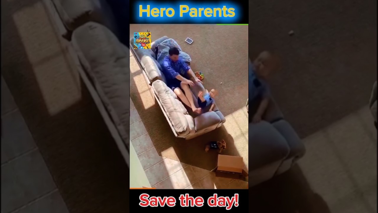 HERO PARENTS SAVE THE DAY! #shorts #baby #hero #parents #shortsfeed #viralshorts
