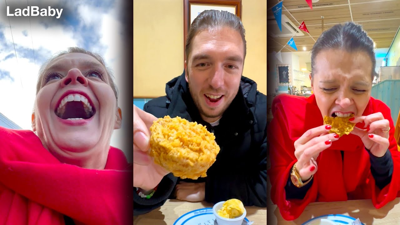 Surprising Dad with a Battered Mince Pie 😋🎄