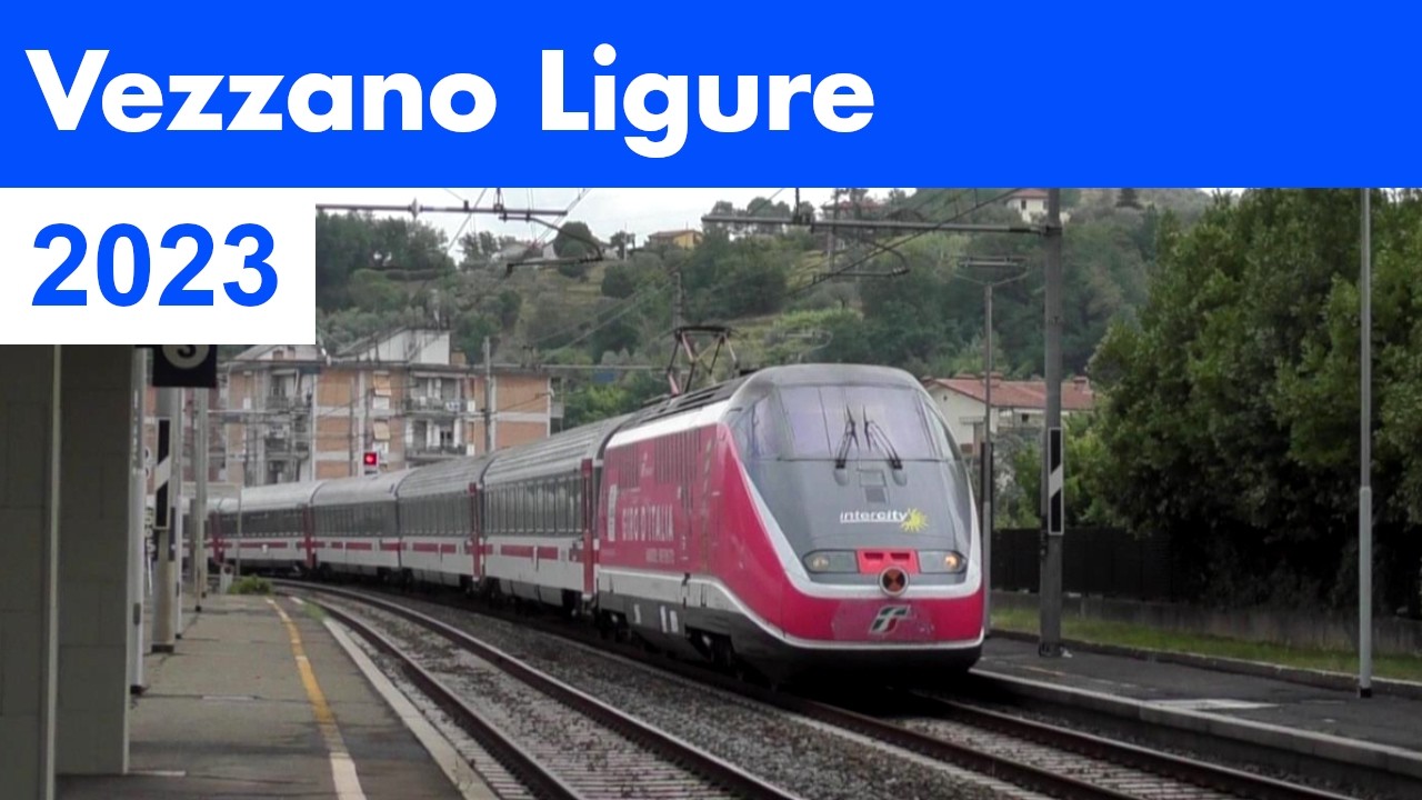Treni alla Stazione di Vezzano Ligure - Trenitalia, Mercitalia & MEDWAY