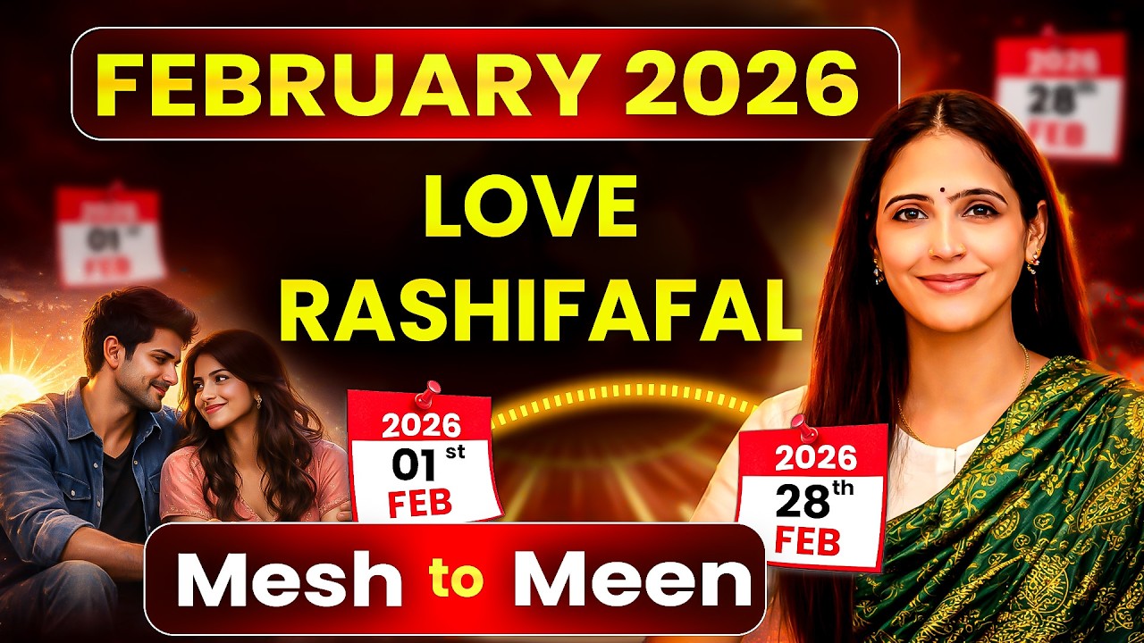 फरवरी 2026 का लव राशिफल | February Love Monthly Rashifal 2026 | Mesh Se Meen Love Horoscope 2026