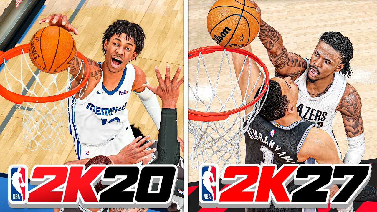 Делаем постер-данки с Джа Морантом в каждой части NBA 2K