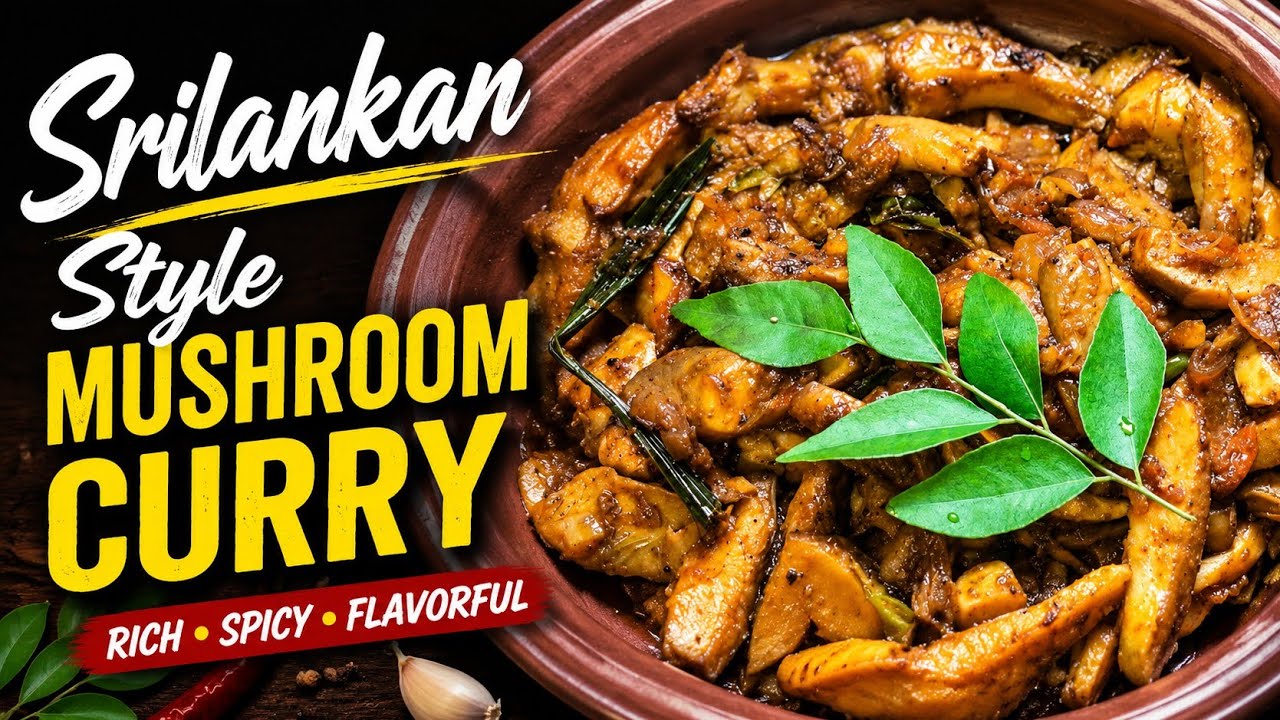 Srilankan style Mushroom curry👌👌 | පංකාදු රහේට හදපු හතු කරිය 🫰🫰 #viral #youtube #trending #fyp #love