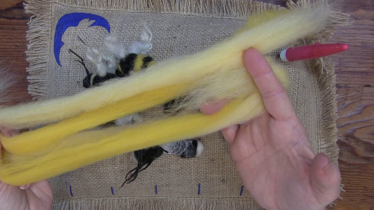 Needle Felted Bees