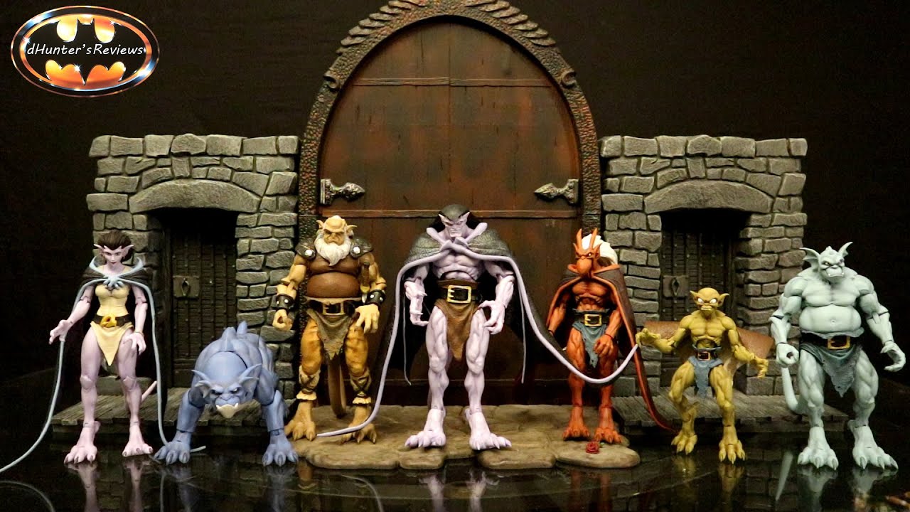 NECA Gargoyles Manhattan Clan COMPLETE Goliath Hudson Brooklyn Broadway Lexington Bronx Angela