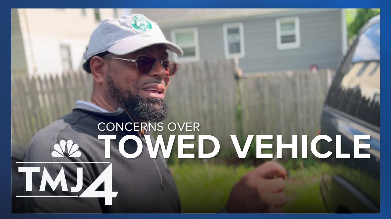 Surveillance video shows towing company allegedly stealing a vehicle