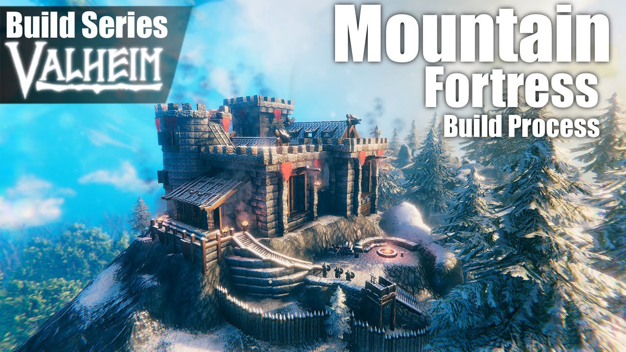 Valheim: How to Build a Small Mountain Fortress | Build Timelapse| Ep. 38