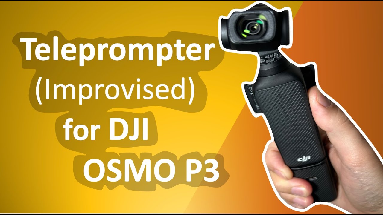 Teleprompter (Improvised) for DJI OSMO  Pocket 3