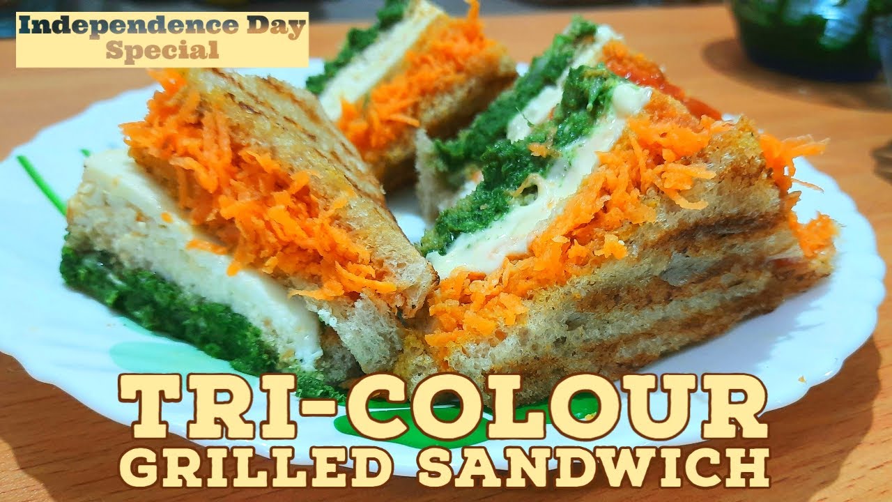 Independence Day Special Sandwich | Tri-Colour Grilled Sandwich recipe | The Insta cook