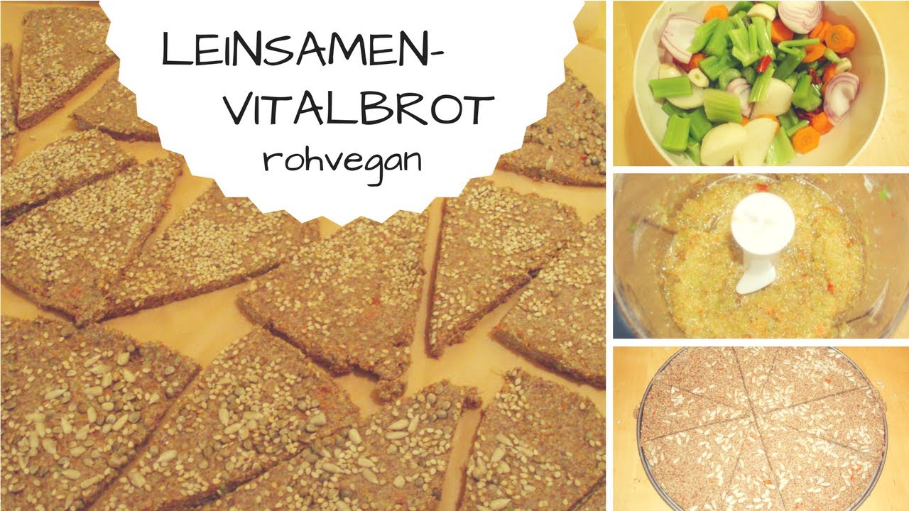 Vegane Rohkost: Leinsamenvitalbrot