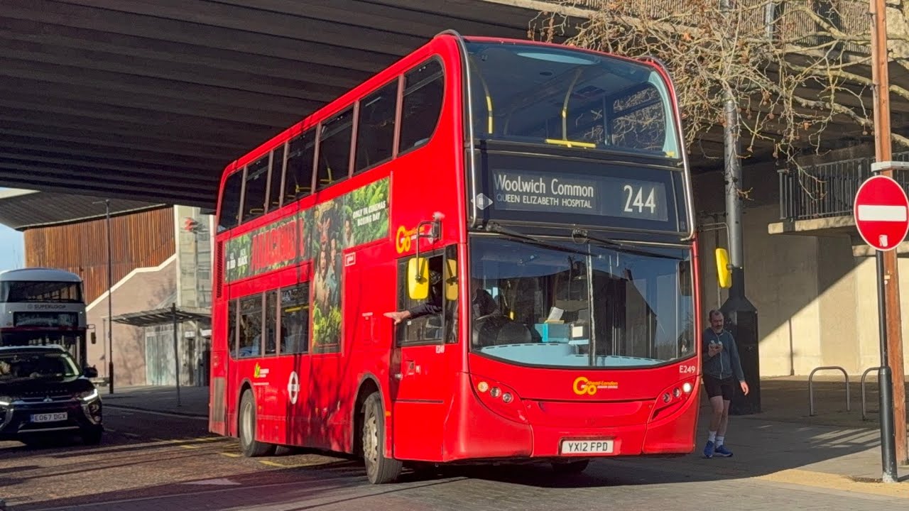 Full Route Visual | Route 244 | Queen Elizabeth Hospital to Abbey Wood | GAL E400 E249 YX12FPD