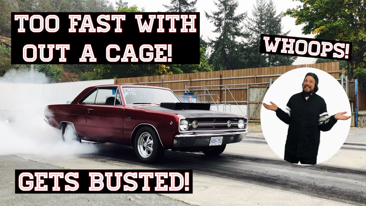 Raceday #4! 1968 Dodge Dart goes too fast drag racing!